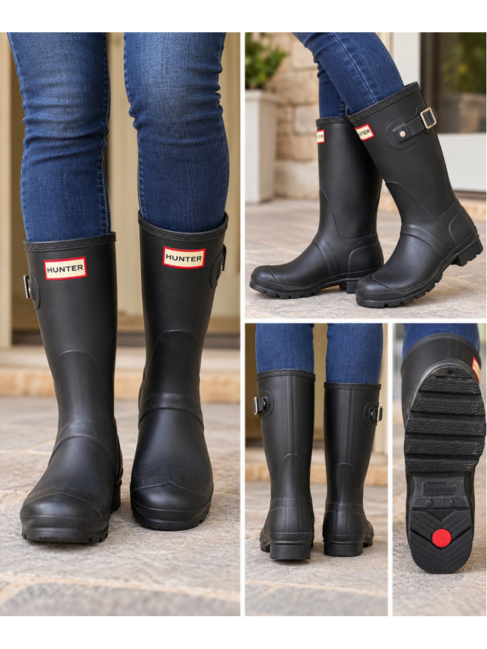 Women's Hunter Black Winter & Rain Boots Size 6